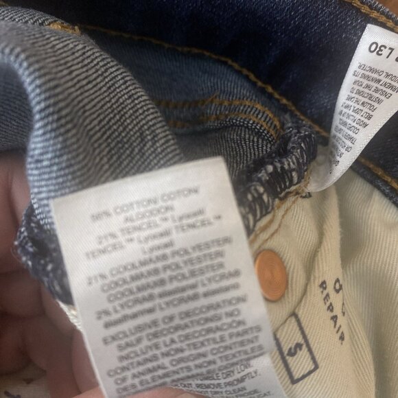 Lucky Brand Mens 411 Athletic Taper Stretch Denim Jeans Blue 38x30 Dark Wash - Picture 10 of 10